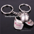 cheap customize baseball cap keychain men and women couple keychain small gift key chain YSK001